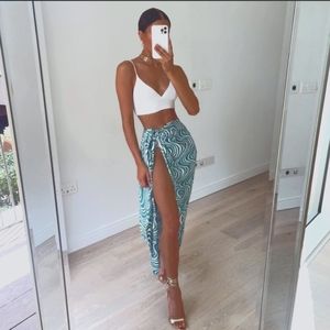 Zara Printed Sarong Skirt